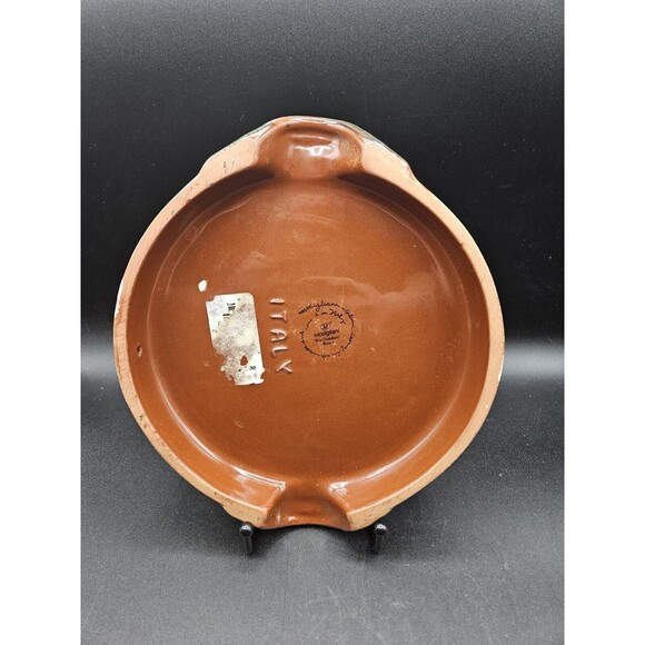 Modigliani Via Condotti Italia Frutta Laccata Redware Trivet Fruit Pattern - Picture 4 of 5